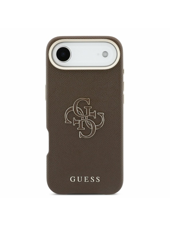 Guess Guess PU Resin Logo Zadní Kryt pro iPhone Air Brown
