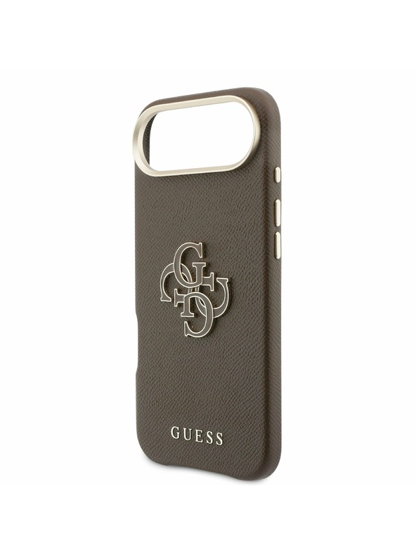 Guess Guess PU Resin Logo Zadní Kryt pro iPhone Air Brown
