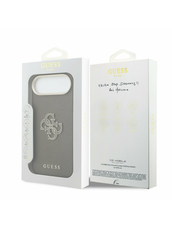 Guess Guess PU Resin Logo Zadní Kryt pro iPhone Air Brown