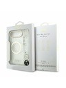 Guess Guess IML Glitter Script Strap MagSafe Zadní Kryt pro iPhone Air Transparent