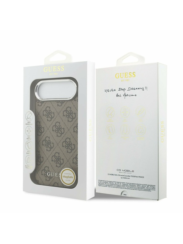 Guess Guess 4G MagSafe Zadní Kryt pro iPhone Air Brown