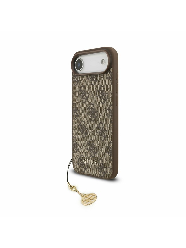 Guess Guess 4G Charm MagSafe Zadní Kryt pro iPhone Air Tone on Tone Brown