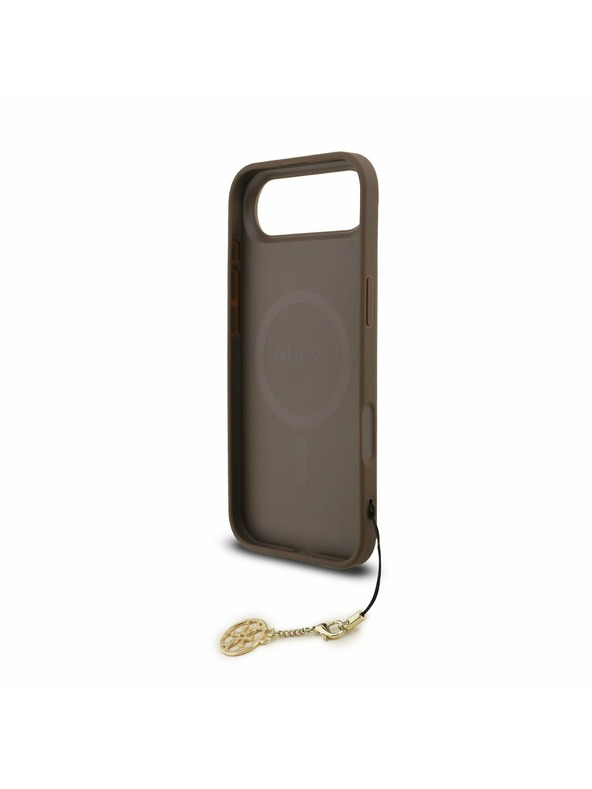 Guess Guess 4G Charm MagSafe Zadní Kryt pro iPhone Air Tone on Tone Brown