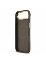 Guess Guess PU Leather 4G Gold Frame MagSafe Zadní Kryt pro iPhone Air Brown