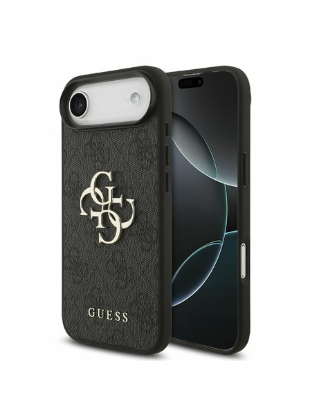 Guess Guess PU 4G Metal Logo Zadní Kryt pro iPhone Air Grey