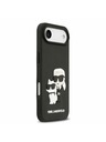 Karl Lagerfeld Karl Lagerfeld 3D Rubber Karl and Choupette Zadní Kryt pro iPhone Air Black