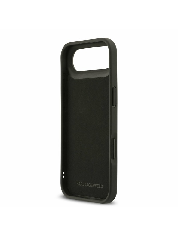 Karl Lagerfeld Karl Lagerfeld 3D Rubber Karl and Choupette Zadní Kryt pro iPhone Air Black