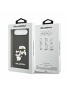 Karl Lagerfeld Karl Lagerfeld 3D Rubber Karl and Choupette Zadní Kryt pro iPhone Air Black