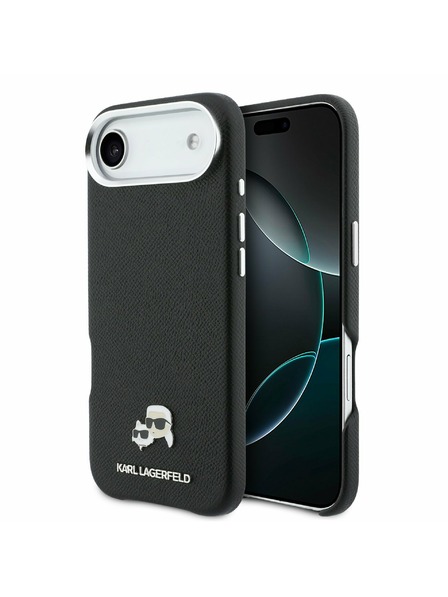 Karl Lagerfeld Karl Lagerfeld PU Karl and Choupette Heads Pins MagSafe Zadní Kryt pro iPhone Air Black