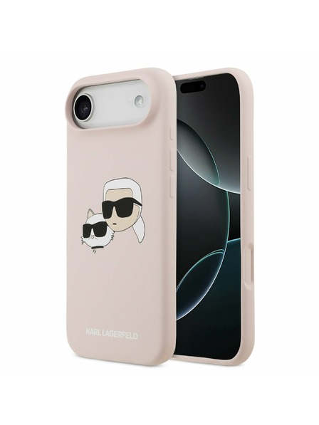 Karl Lagerfeld Karl Lagerfeld Liquid Silicone Double Heads MagSafe Zadní Kryt pro iPhone Air Pink