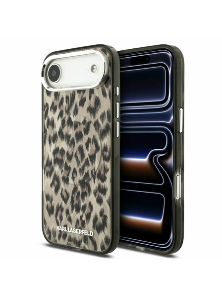 Karl Lagerfeld Karl Lagerfeld IML Leopard MagSafe Zadní Kryt pro iPhone Air Brown
