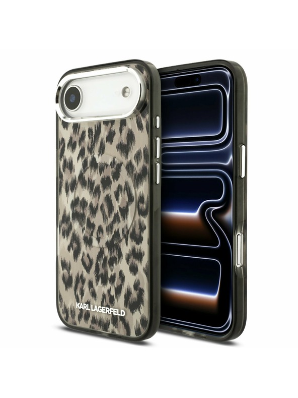 Karl Lagerfeld Karl Lagerfeld IML Leopard MagSafe Zadní Kryt pro iPhone Air Brown