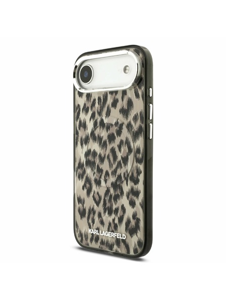 Karl Lagerfeld Karl Lagerfeld IML Leopard MagSafe Zadní Kryt pro iPhone Air Brown