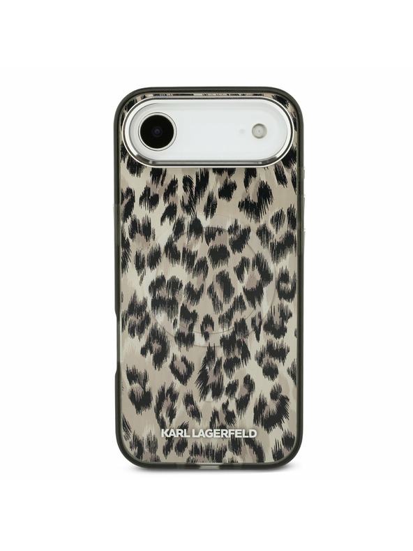 Karl Lagerfeld Karl Lagerfeld IML Leopard MagSafe Zadní Kryt pro iPhone Air Brown