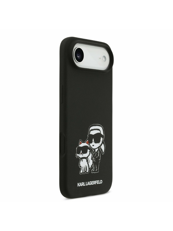 Karl Lagerfeld Karl Lagerfeld Liquid Silicone K&CH Sketch MagSafe Zadní Kryt pro iPhone Air Black