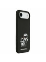 Karl Lagerfeld Karl Lagerfeld Liquid Silicone K&CH Sketch MagSafe Zadní Kryt pro iPhone Air Black