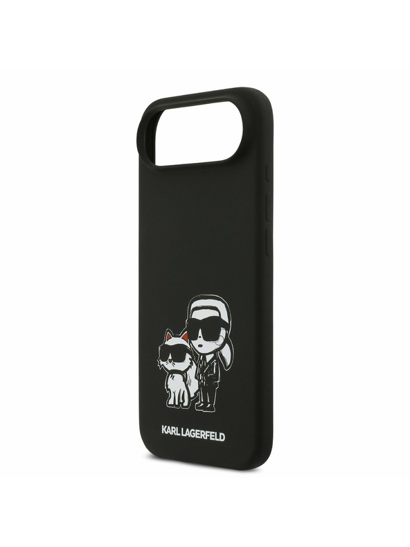 Karl Lagerfeld Karl Lagerfeld Liquid Silicone K&CH Sketch MagSafe Zadní Kryt pro iPhone Air Black