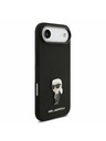 Karl Lagerfeld Karl Lagerfeld Liquid Silicone Metal Ikonik Zadní Kryt pro iPhone Air Black