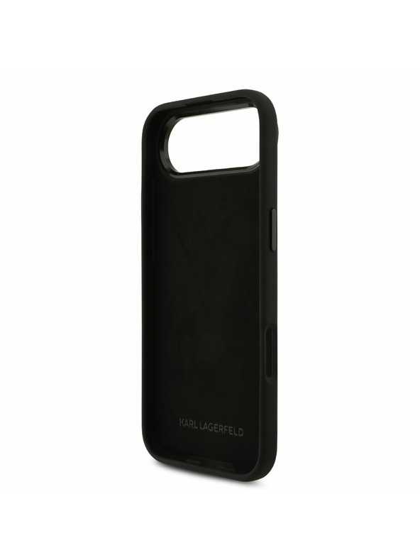 Karl Lagerfeld Karl Lagerfeld Liquid Silicone Metal Ikonik Zadní Kryt pro iPhone Air Black