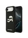 Karl Lagerfeld Karl Lagerfeld Liquid Silicone Double Heads MagSafe Zadní Kryt pro iPhone Air Black