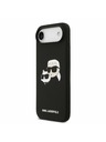 Karl Lagerfeld Karl Lagerfeld Liquid Silicone Double Heads MagSafe Zadní Kryt pro iPhone Air Black