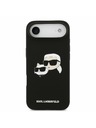 Karl Lagerfeld Karl Lagerfeld Liquid Silicone Double Heads MagSafe Zadní Kryt pro iPhone Air Black