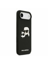 Karl Lagerfeld Karl Lagerfeld Liquid Silicone Double Heads MagSafe Zadní Kryt pro iPhone Air Black