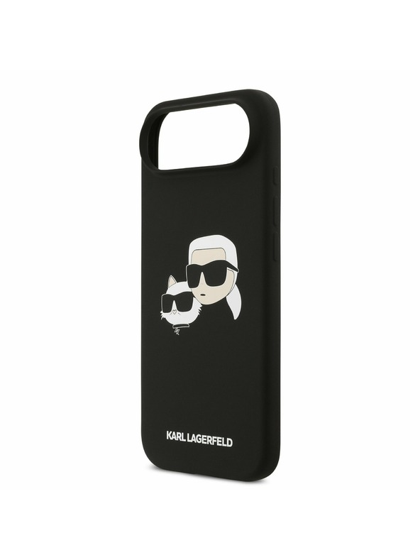 Karl Lagerfeld Karl Lagerfeld Liquid Silicone Double Heads MagSafe Zadní Kryt pro iPhone Air Black