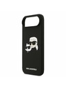 Karl Lagerfeld Karl Lagerfeld Liquid Silicone Double Heads MagSafe Zadní Kryt pro iPhone Air Black