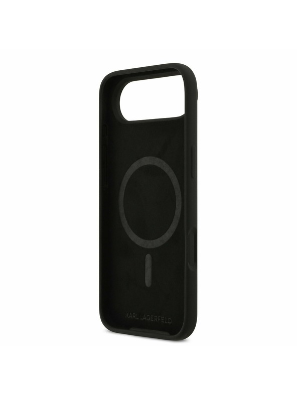 Karl Lagerfeld Karl Lagerfeld Liquid Silicone Double Heads MagSafe Zadní Kryt pro iPhone Air Black