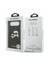 Karl Lagerfeld Karl Lagerfeld Liquid Silicone Double Heads MagSafe Zadní Kryt pro iPhone Air Black
