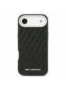 Karl Lagerfeld Karl Lagerfeld Grained PU Repeated Logo MagSafe Zadní Kryt pro iPhone Air Black