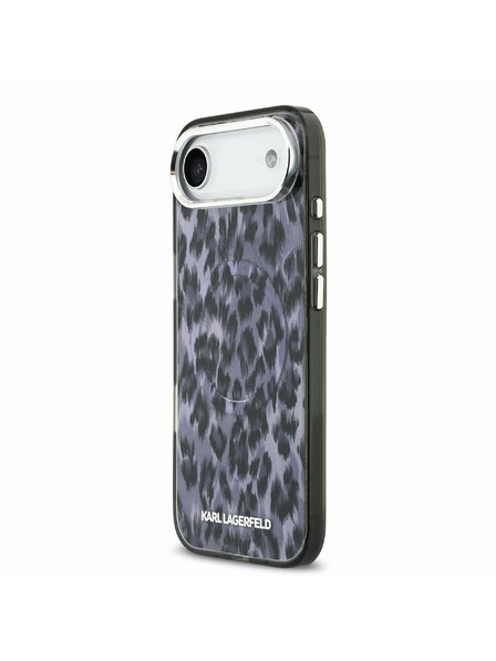 Karl Lagerfeld Karl Lagerfeld IML Leopard MagSafe Zadní Kryt pro iPhone Air Grey