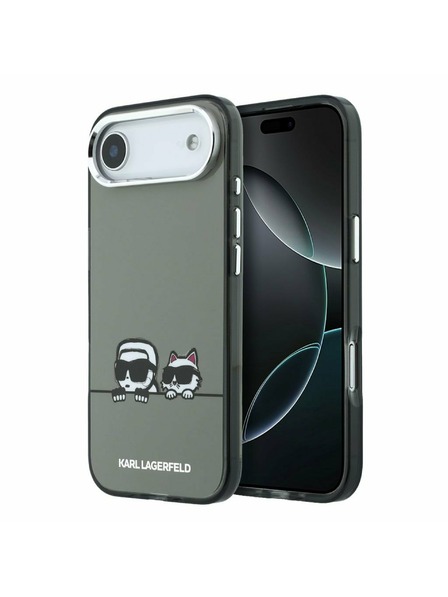 Karl Lagerfeld Karl Lagerfeld IML K&CH Heads Logo MagSafe Zadní Kryt pro iPhone Air Black