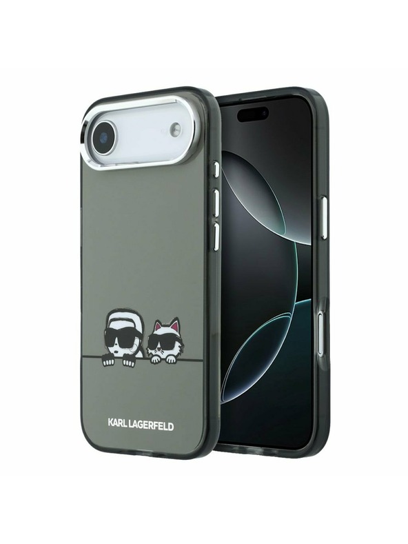 Karl Lagerfeld Karl Lagerfeld IML K&CH Heads Logo MagSafe Zadní Kryt pro iPhone Air Black