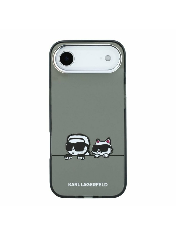 Karl Lagerfeld Karl Lagerfeld IML K&CH Heads Logo MagSafe Zadní Kryt pro iPhone Air Black