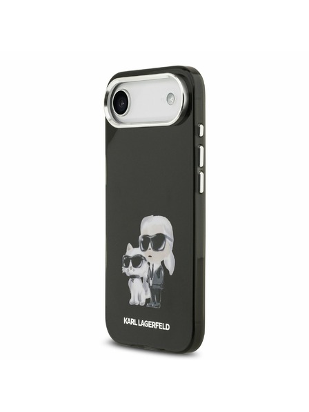 Karl Lagerfeld Karl Lagerfeld IML Aquarelle Karl and Choupette Zadní Kryt pro iPhone Air Black