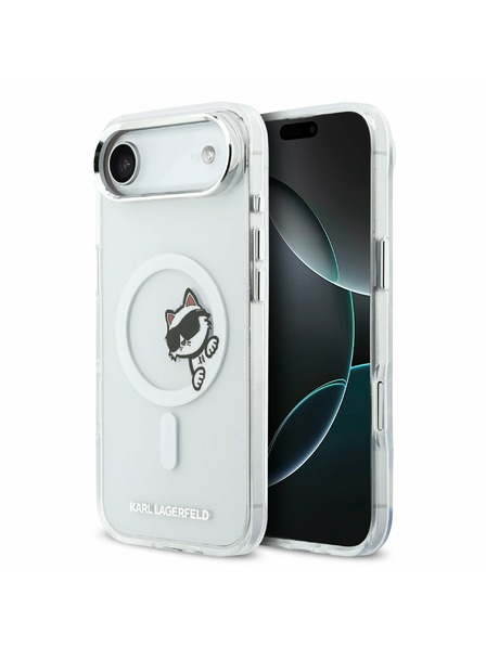 Karl Lagerfeld Karl Lagerfeld IML Choupette Peekaboo MagSafe Zadní Kryt pro iPhone Air Transparent