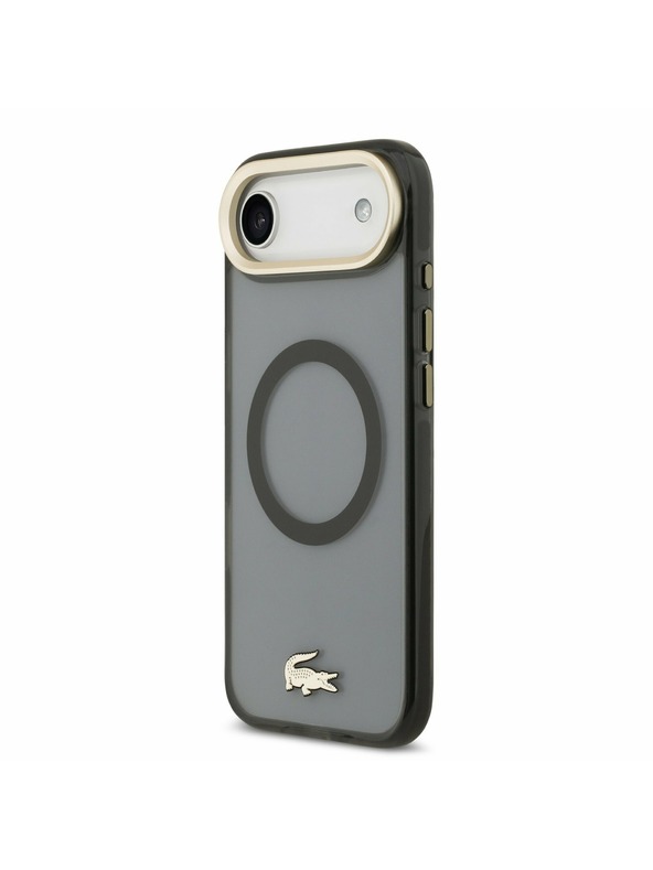 Lacoste Lacoste PC/TPU Frosted Finish Gold Logo MagSafe Zadní Kryt pro iPhone Air Black