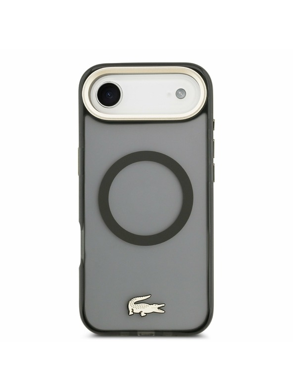 Lacoste Lacoste PC/TPU Frosted Finish Gold Logo MagSafe Zadní Kryt pro iPhone Air Black