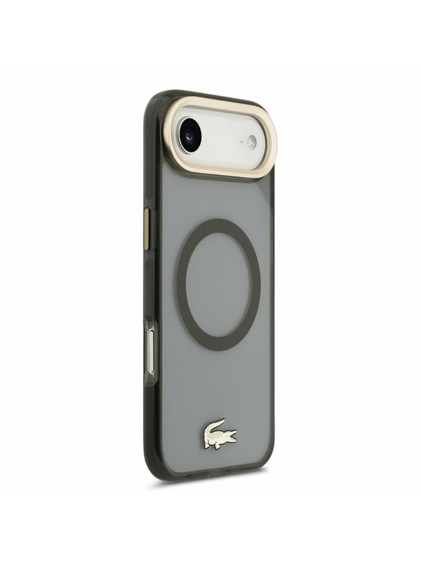 Lacoste Lacoste PC/TPU Frosted Finish Gold Logo MagSafe Zadní Kryt pro iPhone Air Black