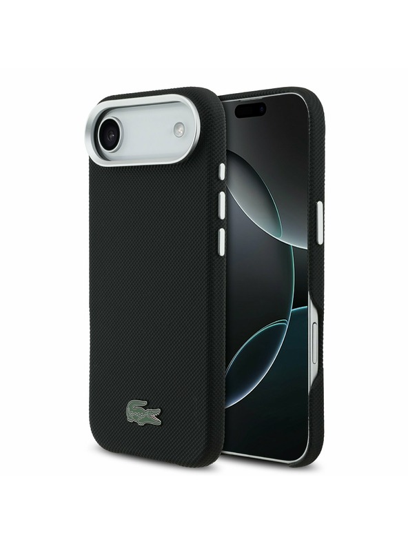 Lacoste Lacoste Iconic Petit Pique Metal Logo MagSafe Zadní Kryt pro iPhone Air Black