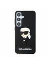 Karl Lagerfeld Karl Lagerfeld 3D Rubber Ikonik Zadní Kryt pro Samsung Galaxy S24 Black