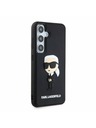 Karl Lagerfeld Karl Lagerfeld 3D Rubber Ikonik Zadní Kryt pro Samsung Galaxy S24 Black