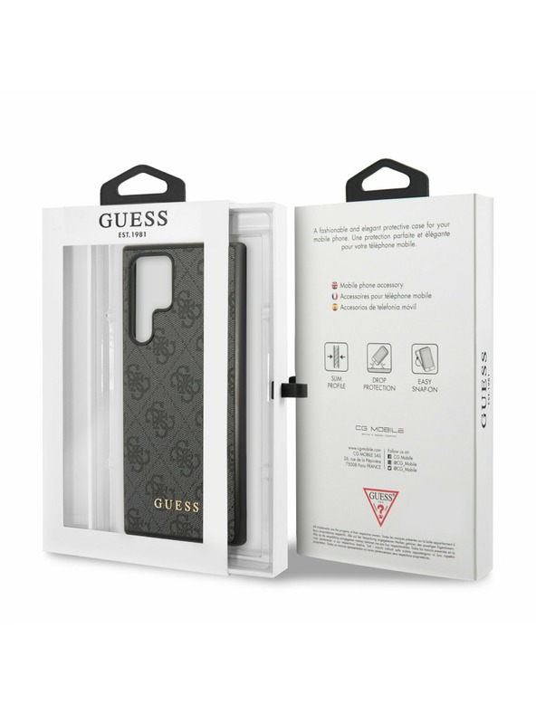 Guess Guess 4G Zadní Kryt pro Samsung Galaxy S24 Ultra Black