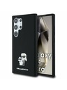 Karl Lagerfeld Karl Lagerfeld Liquid Silicone Metal Karl and Choupette Zadní Kryt pro Samsung Galaxy S24 Ultra Black
