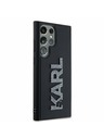Karl Lagerfeld Karl Lagerfeld 3D Rubber Glitter Logo Zadní Kryt pro Samsung Galaxy S24 Ultra Black