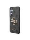 Guess Guess PU 4G Metal Logo Zadní Kryt pro Samsung Galaxy S24+ Grey