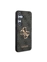 Guess Guess PU 4G Metal Logo Zadní Kryt pro Samsung Galaxy S24+ Grey