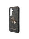 Guess Guess PU 4G Metal Logo Zadní Kryt pro Samsung Galaxy S24+ Grey
